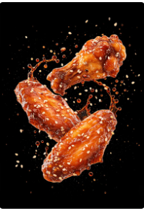 6 stk hot wings